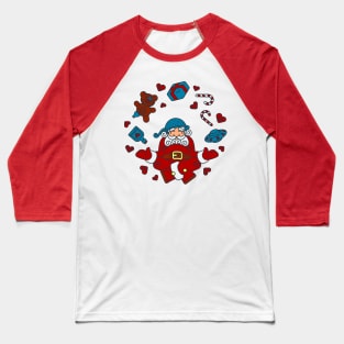 Pastafarian Santa Baseball T-Shirt